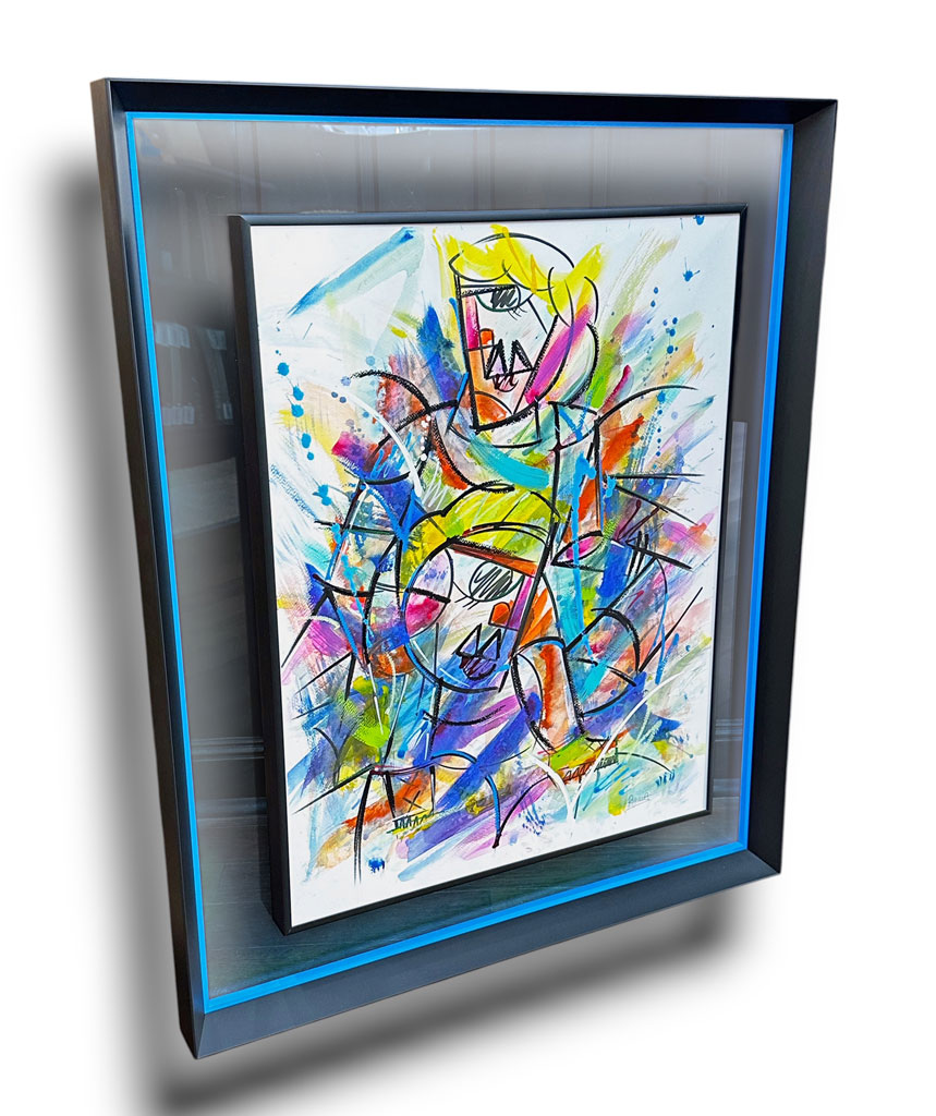  Alu Plexi Noir cache clous noir Filet bleu spécial plexi transparent